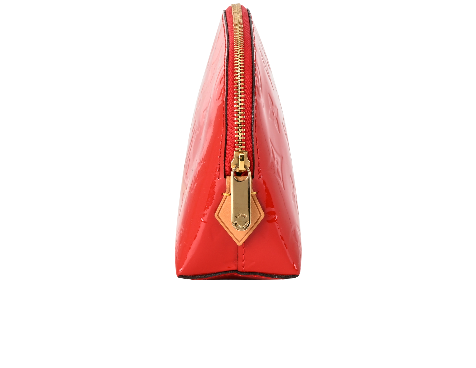 Louis Vuitton Cosmetic Pouch, &pound;320, Accessories, Red, Patent Leather, Side view
